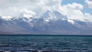 Mount Kailash and Lake Mansarovar together